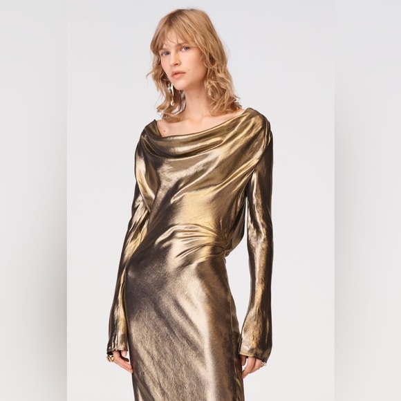 ZARA DRAPED DRESS LIMITED EDITION - Picture 8 of 14